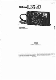 Nikon L 35 AD Printed Manual